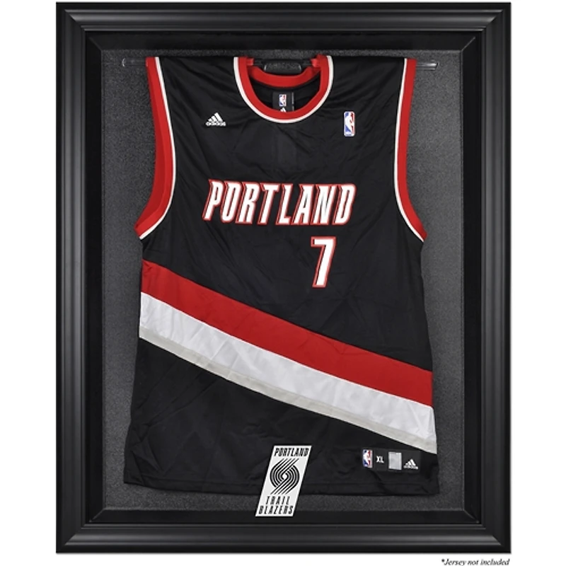 Présentoir à maillot encadré noir avec logo de l'équipe des Portland Trail Blazers (2004-2017)
