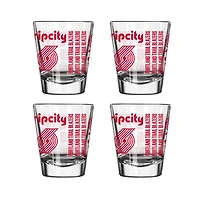 Portland Trail Blazers 4-Pack 2oz. Shot Glass Set