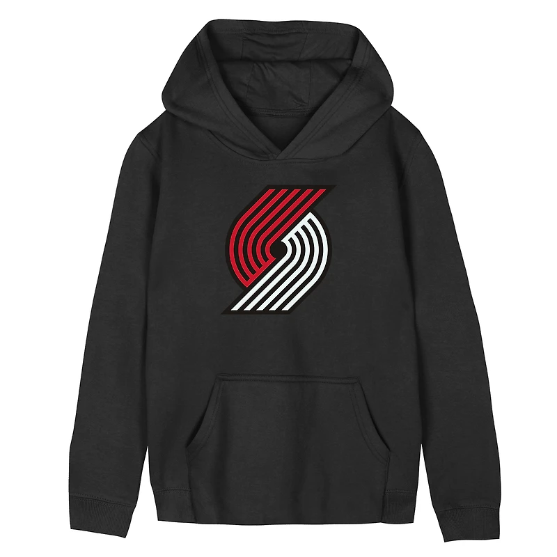 Preschool Outerstuff  Black Portland Trail Blazers Primary Logo Hoodie