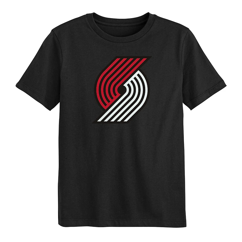T-shirt noir Outerstuff avec logo principal des Portland Trail Blazers pour enfants d'âge préscolaire