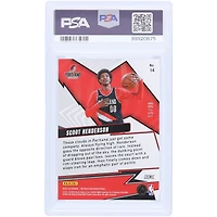 Scoot Henderson Portland Trail Blazers 2023-24 Panini Revolution Shock Wave Cosmic Prizm #14 #15/99 PSA Authenticated 10 Rookie Card