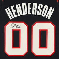Scoot Henderson Portland Trail Blazers Autographed Black Nike 2023-24 City Edition Swingman Jersey