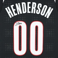 Maillot Nike City Edition Swingman noir dédicacé par Scoot Henderson des Portland Trail Blazers 2024-25
