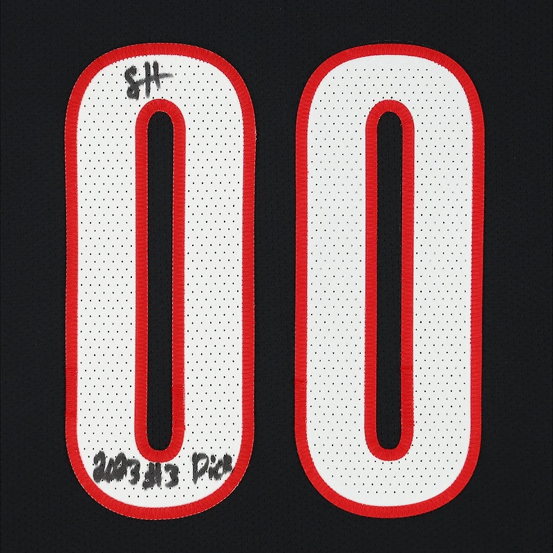 Maillot authentique Nike Diamond Icon Edition noir autographié par Scoot Henderson des Portland Trail Blazers