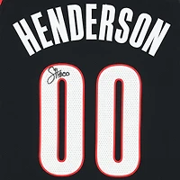 Maillot authentique Nike Icon Edition noir dédicacé par Scoot Henderson des Portland Trail Blazers