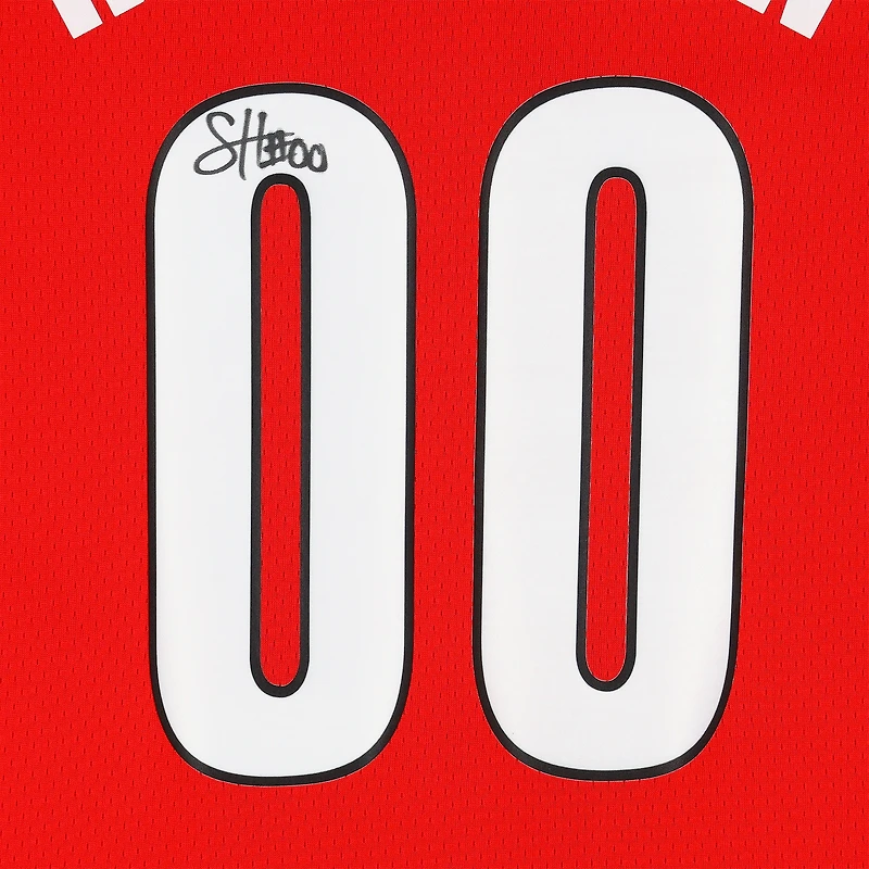 Maillot Jordan Brand Swingman rouge autographié par Scoot Henderson des Portland Trail Blazers