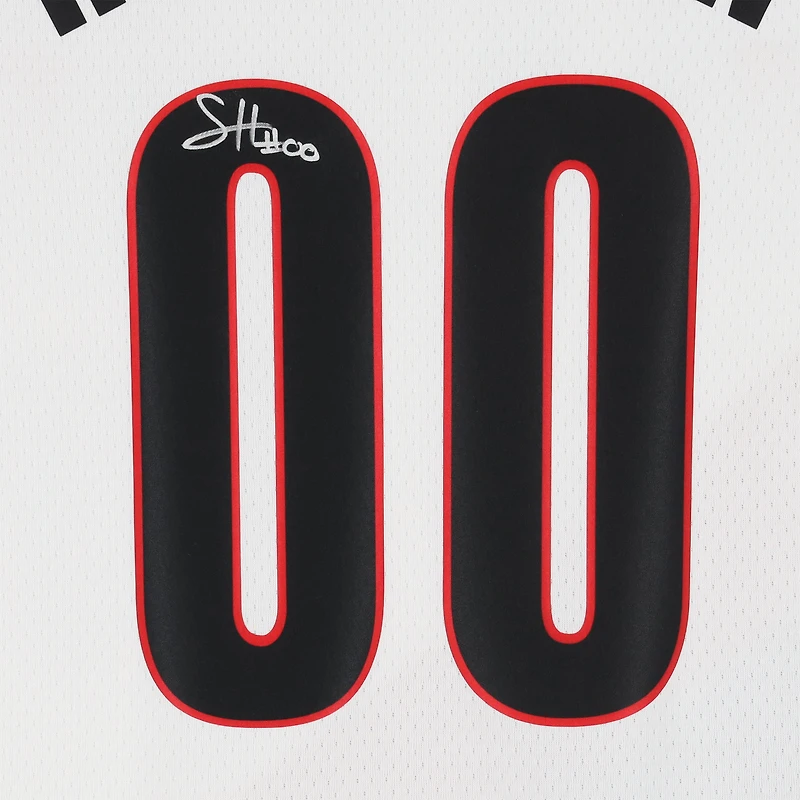 Maillot Nike Swingman blanc dédicacé par Scoot Henderson des Portland Trail Blazers