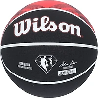 Ballon de basket-ball de collection Wilson Rip City Edition autographié par Scoot Henderson des Portland Trail Blazers
