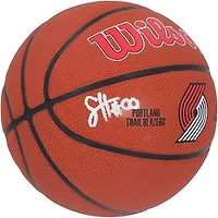 Scoot Henderson Portland Trail Blazers Autographed Wilson Team Logo Basketball