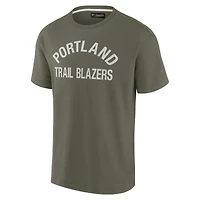T-shirt unisexe Fanatics Olive Portland Trail Blazers Elements super doux à manches courtes