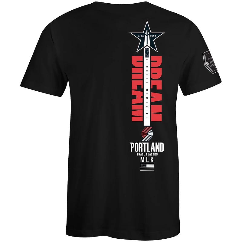 T-shirt unisexe FISLL x Black History Collection Portland Trail Blazers noir
