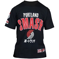 Unisex Hyperfly Black Portland Trail Blazers NBA x My Hero Academia All Might Smash T-Shirt