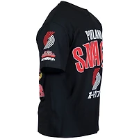 T-shirt unisexe Hyperfly noir Portland Trail Blazers NBA x My Hero Academia All Might Smash