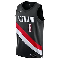 Unisex Nike Deni Avdija Black Portland Trail Blazers Swingman Jersey - Icon Edition