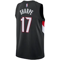 Maillot Nike unisexe Shaedon Sharpe Swingman noir des Portland Trail Blazers – Édition Icon