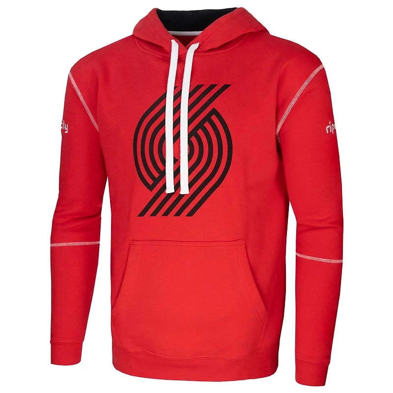 Unisex Red Stadium Essentials Portland Trail Blazers Monument Pullover Hoodie