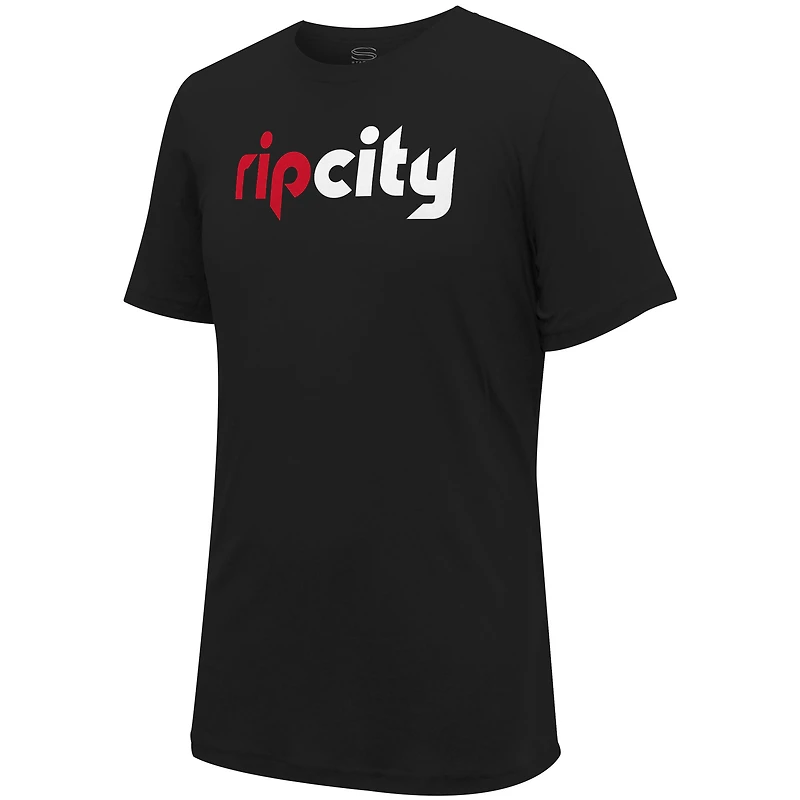 Unisex Stadium Essentials Black Portland Trail Blazers Primary Logo T-Shirt