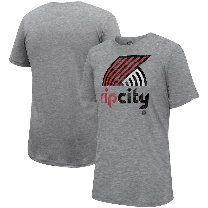 T-shirt unisexe Stadium Essentials Portland Trail Blazers Hometown gris chiné