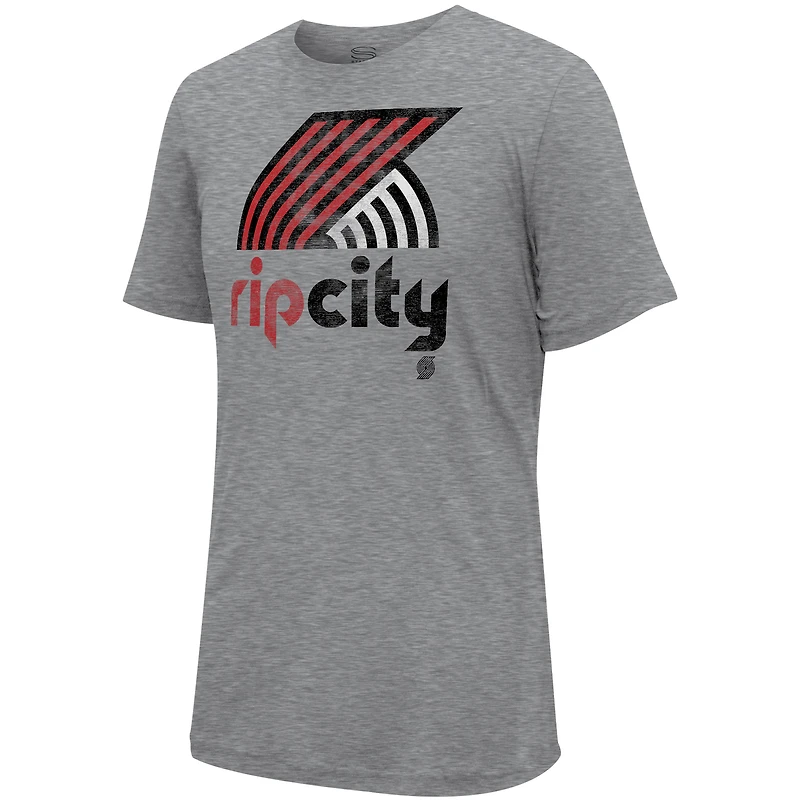 T-shirt unisexe Stadium Essentials Portland Trail Blazers Hometown gris chiné