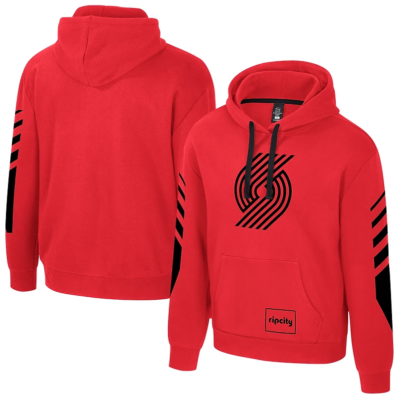 Unisex Stadium Essentials Red Portland Trail Blazers City Star Hoodie