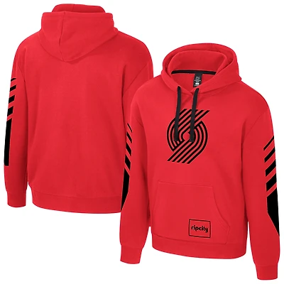 Unisex Stadium Essentials Red Portland Trail Blazers City Star Hoodie
