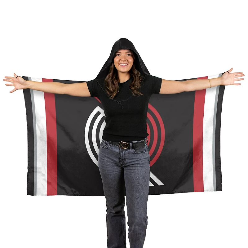 WinCraft Portland Trail Blazers Drapeau à capuche 3' x 5'