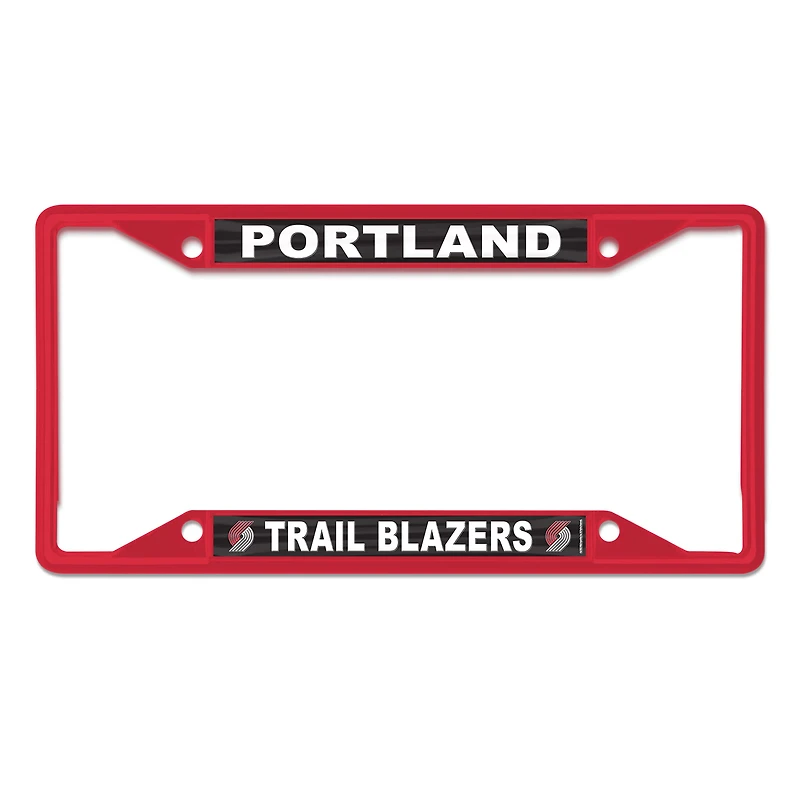 Cadre de plaque d'immatriculation couleur chrome WinCraft Portland Trail Blazers