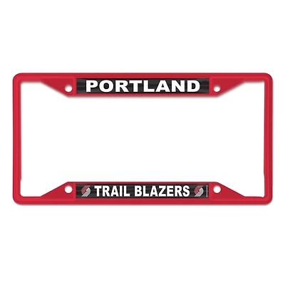 Cadre de plaque d'immatriculation chromé WinCraft Portland Trail Blazers