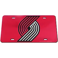Plaque d'immatriculation WinCraft Portland Trail Blazers Crystal Mirror avec logo de l'équipe