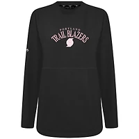 Sweat-shirt à enfiler arqué Beaudry noir pour femme des Portland Trail Blazers la fête mères