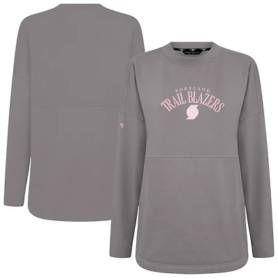 Women's Levelwear Portland Trail Blazers Mother's Day Beaudry Arched Pullover Sweatshirt