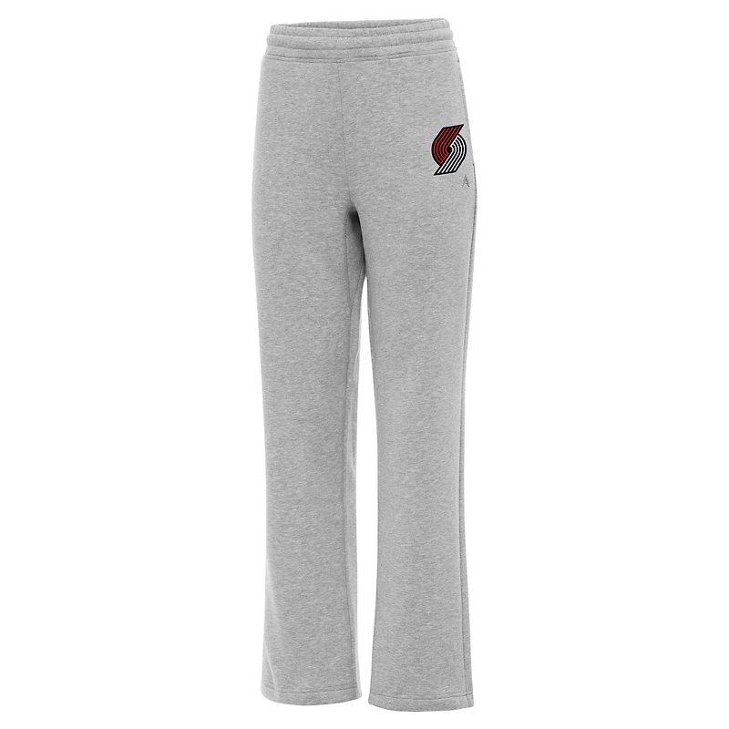 Women's Antigua  Heather Gray Portland Trail Blazers Victory Sweatpants