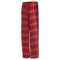 Ensemble de nuit Concepts Sport rouge/noir Portland Trail Blazers Vector pour femme, haut et pantalon en flanelle