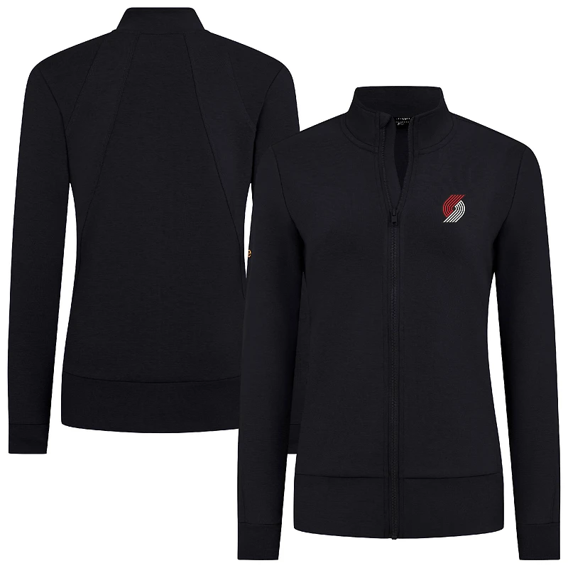 Veste zippée intégrale noire pour femme Levelwear Portland Trail Blazers Shine
