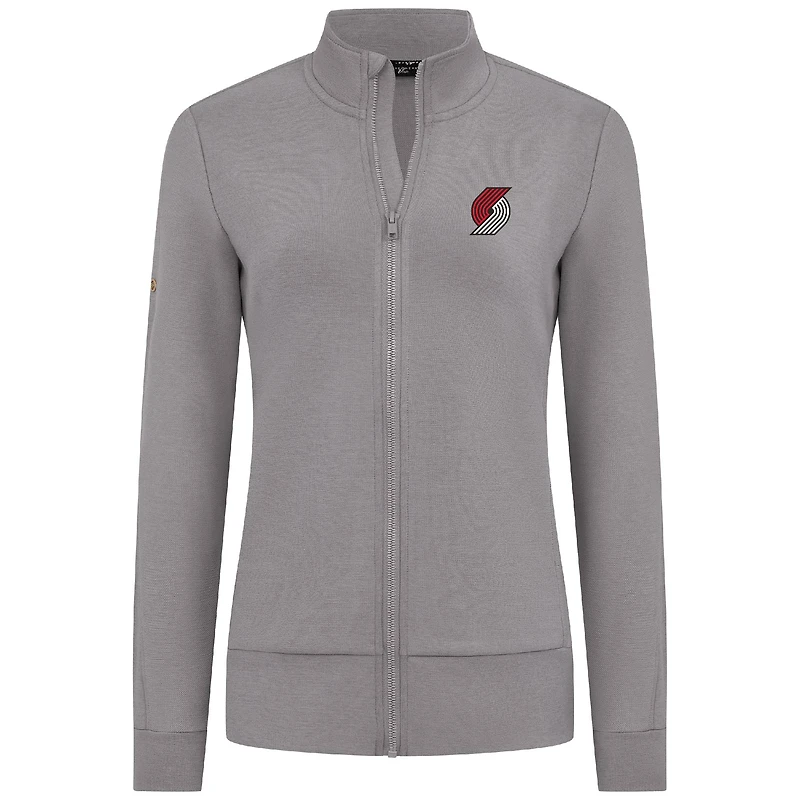 Veste zippée intégrale grise pour femme Levelwear Portland Trail Blazers Shine