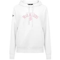 Sweat à capuche blanc motif arche pour femme des Portland Trail Blazers, Fête Mères, Levelwear