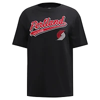 Women's Pro Standard Black Sacramento Kings Script Boyfriend T-Shirt