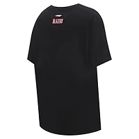 Women's Pro Standard Black Sacramento Kings Script Boyfriend T-Shirt