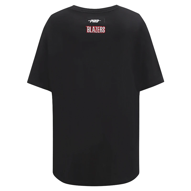 Women's Pro Standard Black Sacramento Kings Script Boyfriend T-Shirt