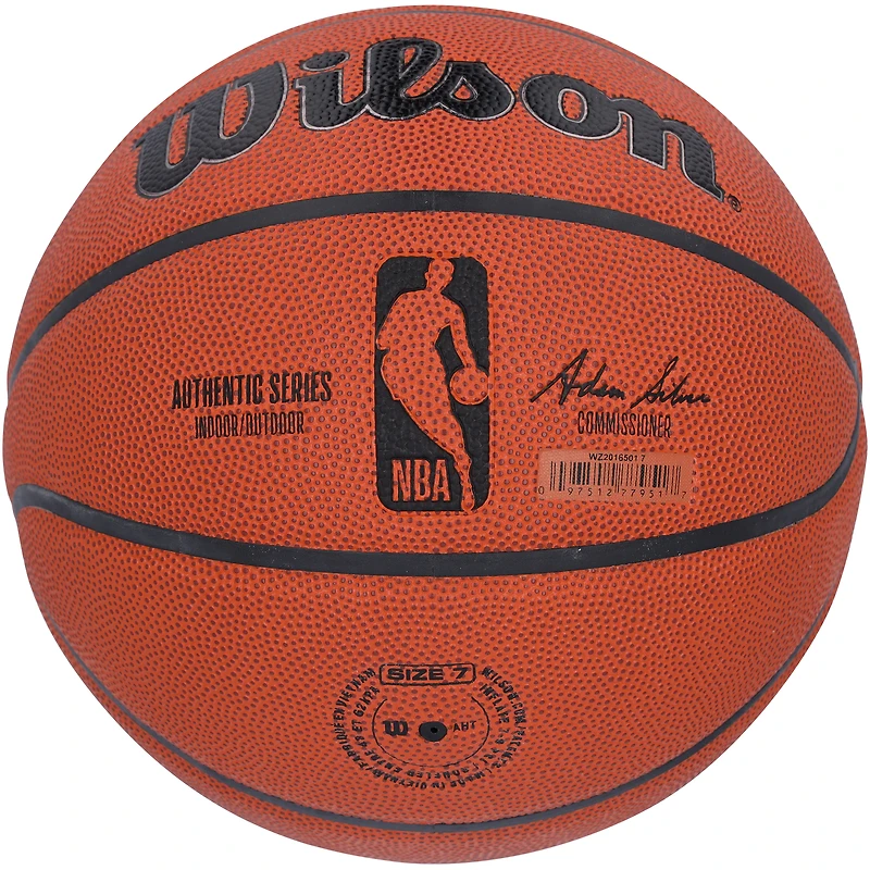 Ballon de basketball d'intérieur/extérieur Wilson Authentic Series autographié par Yang Hansen, Portland Trail Blazers