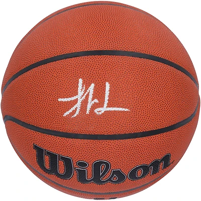 Yang Hansen Portland Trail Blazers Autographed Wilson Authentic Series Indoor/Outdoor Basketball 