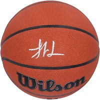 Ballon de basketball d'intérieur/extérieur Wilson Authentic Series autographié par Yang Hansen, Portland Trail Blazers