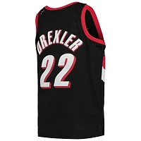 Maillot Swingman Mitchell & Ness Clyde Drexler noir Portland Trail Blazers 1991/92 Hardwood Classics pour jeune