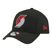 Youth New Era  Black Portland Trail Blazers 9FORTY A-Frame Adjustable Hat