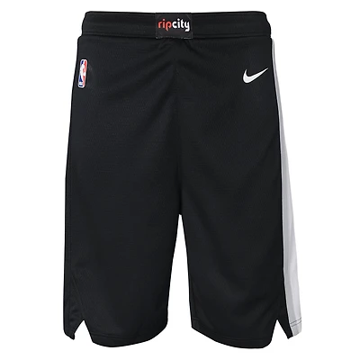 Short de performance Nike Swingman noir Portland Trail Blazers pour enfant – Édition Icon