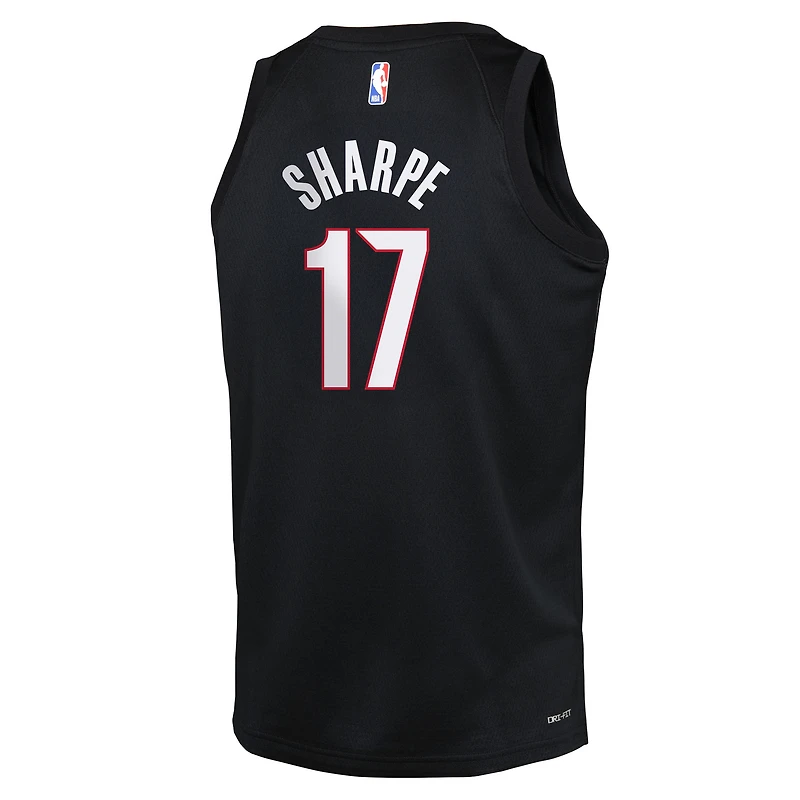 Youth Nike Shaedon Sharpe Black Portland Trail Blazers Icon Edition Swingman Jersey