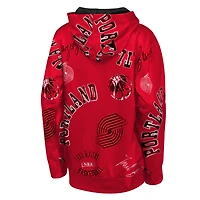 Youth Outerstuff  Red Portland Trail Blazers Moving Violation Hoodie
