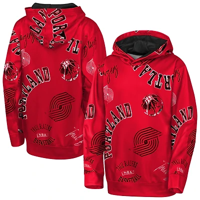 Youth Outerstuff  Red Portland Trail Blazers Moving Violation Hoodie