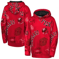 Sweat à capuche rouge Youth Outerstuff Portland Trail Blazers Moving Violation