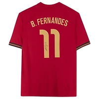 Maillot domicile 2020-21 dédicacé par Bruno Fernandes de l'équipe nationale du Portugal